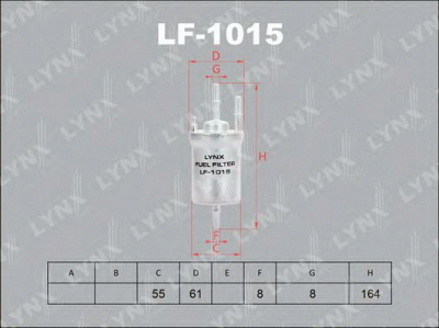 LYNXAUTO lf1015 -  Топливный фильтр