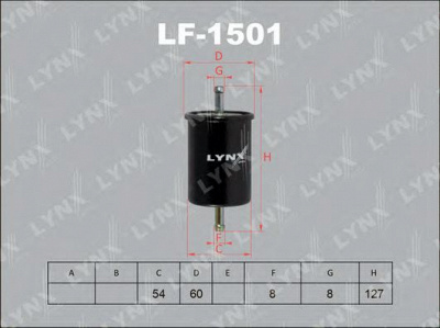 LYNXAUTO lf1501 -  Топливный фильтр