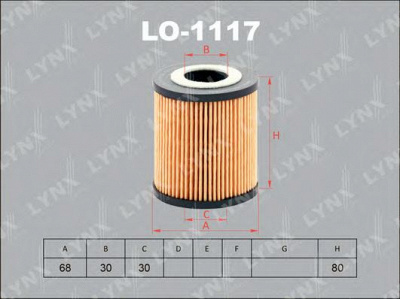 LYNXAUTO lo1117 -  Масляный фильтр