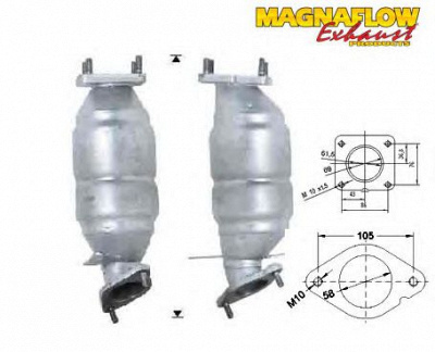 MAGNAFLOW 72502d -  Катализатор