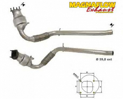 MAGNAFLOW 72504d -  Катализатор