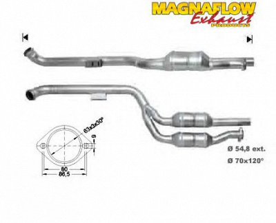 MAGNAFLOW 75018d -  Катализатор