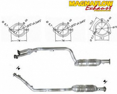 MAGNAFLOW 75025 -  Катализатор