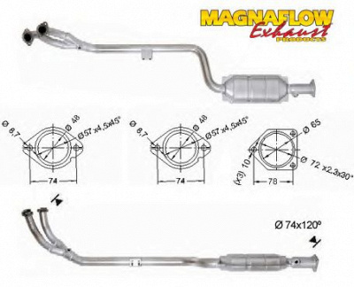 MAGNAFLOW 75034 -  Катализатор