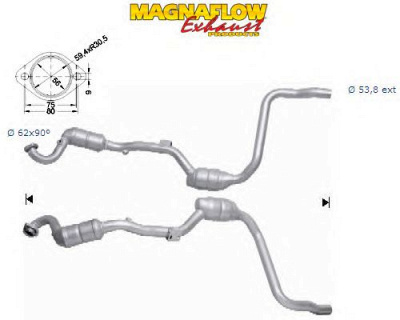 MAGNAFLOW 75036 - Катализатор