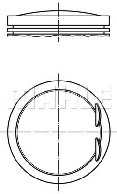 MAHLE 0010700 -  Поршень