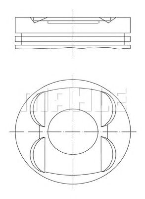 MAHLE 0011400 -  Поршень