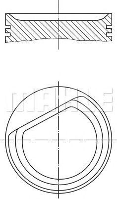 MAHLE 0012401 -  Поршень