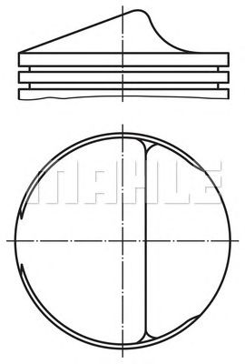 MAHLE 0016802 -  Поршень