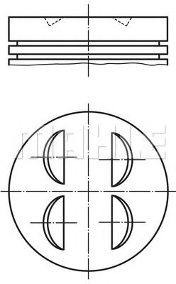MAHLE 0026501 -  Поршень