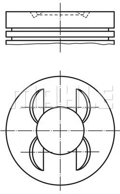 MAHLE 0028500 -  Поршень