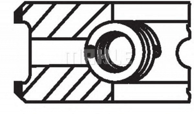 MAHLE 00366v0 -  Комплект поршневых колец