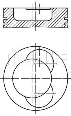 MAHLE 0045000 -  Поршень