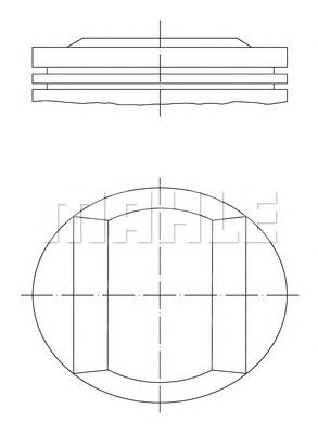 MAHLE 0052101 -  Поршень