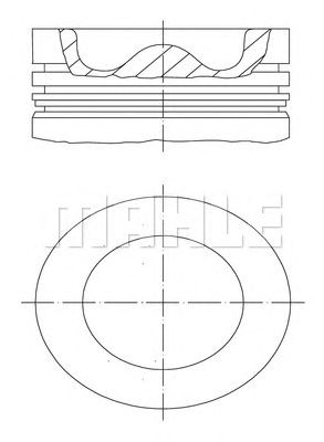 MAHLE 0052610 -  Поршень