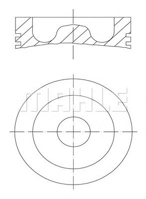 MAHLE 0052811 -  Поршень