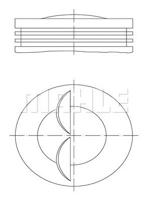MAHLE 0078004 -  Поршень
