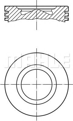 MAHLE 007pi00104000 -  Поршень