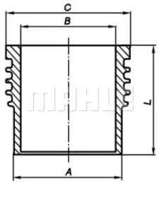 MAHLE 007wv4300 -  Гильза цилиндра