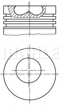 MAHLE 0090701 -  Поршень