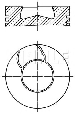 MAHLE 0093500 -  Поршень