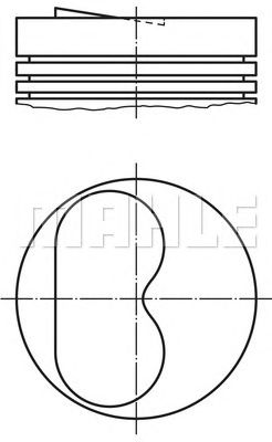 MAHLE 0094900 -  Поршень
