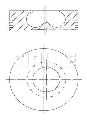 MAHLE 0095000 -  Поршень