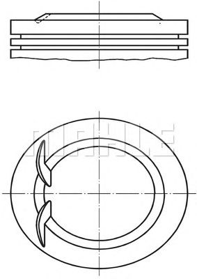 MAHLE 0110201 -  Поршень