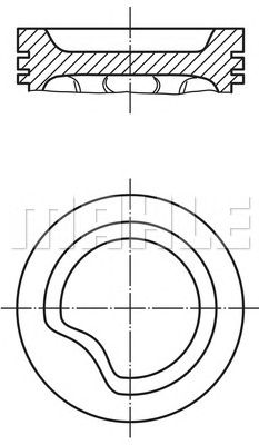 MAHLE 0110600 -  Поршень