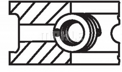 MAHLE 01120v0 -  Комплект поршневых колец