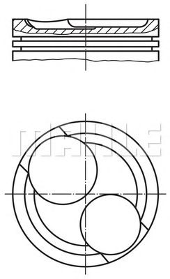 MAHLE 0112612 -  Поршень