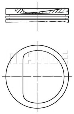 MAHLE 0114500 -  Поршень
