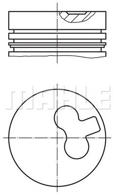 MAHLE 0115400 -  Поршень