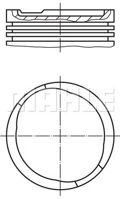 MAHLE 0116511 -  Поршень
