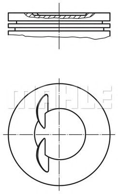 MAHLE 0117001 -  Поршень