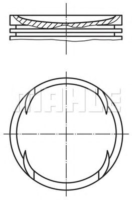 MAHLE 0117701 -  Поршень