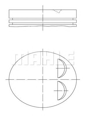 MAHLE 0118401 -  Поршень
