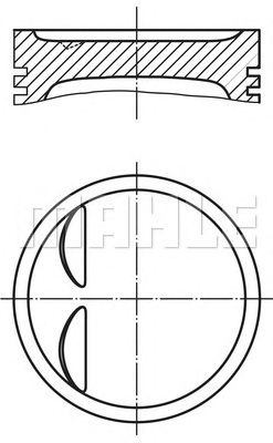 MAHLE 0119500 -  Поршень
