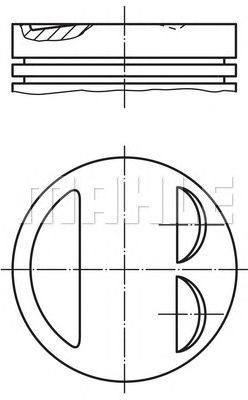 MAHLE 0119701 -  Поршень