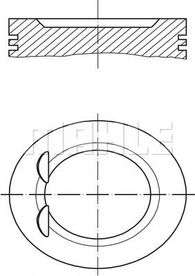 MAHLE 0120101 -  Поршень