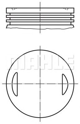 MAHLE 0133501 -  Поршень