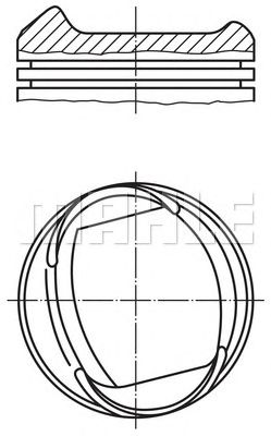 MAHLE 0133812 -  Поршень