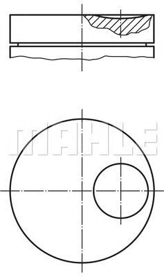 MAHLE 0145702 -  Поршень