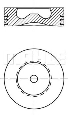 MAHLE 0158100 -  Поршень