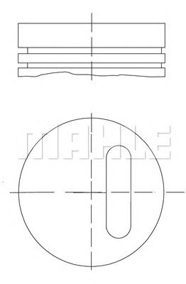 MAHLE 0210100 -  Поршень