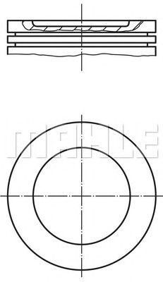 MAHLE 0282200 -  Поршень