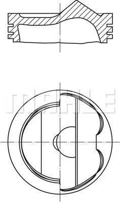 MAHLE 028pi00124000 -  Поршень