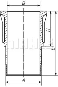 MAHLE 029wn1600 -  Гильза цилиндра