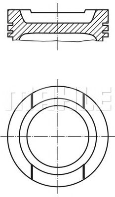 MAHLE 0330101 -  Поршень