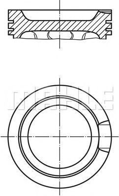 MAHLE 0331601 -  Поршень, комплект